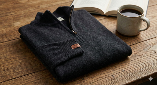 Cashmere Zip Sweater